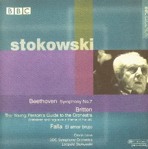 Pochette Beethoven: Symphony no. 7 / Britten: The Young Person's Guide to the Orchestra / Falla: El amor brujo