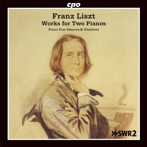 Pochette de Works for 2 Pianos de Franz Liszt