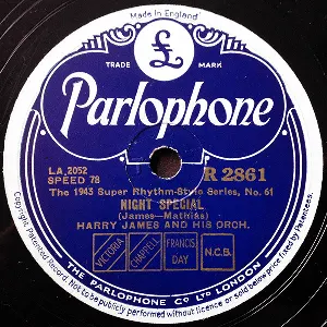 Pochette de Night Special / King Porter Stomp de Harry James and His Orchestra