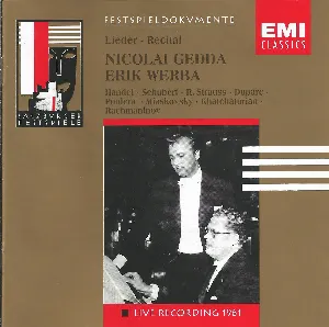 Pochette de Lieder-Recital de Nicolai Gedda