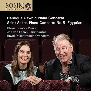 Pochette de Oswald: Piano Concerto / Saint Saëns: Piano Concerto no. 5 "Egyptian" de Royal Philharmonic Orchestra - Jac van Steen - Camille Saint‐Saëns