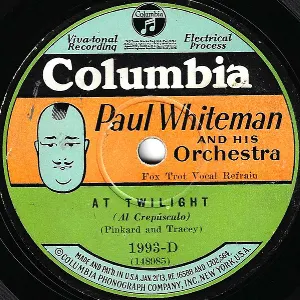 Pochette de At Twilight / When You're Counting the Stars Alone de Paul Whiteman and His Orchestra