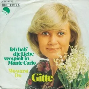 Pochette de Ich hab die Liebe verspielt in Monte Carlo de Gitte Hænning