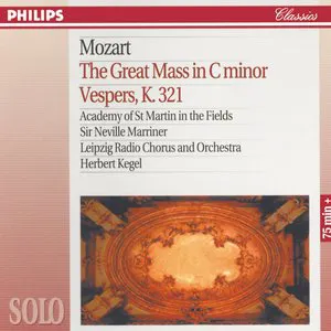 Pochette The Great Mass in C minor / Vespers, K. 321