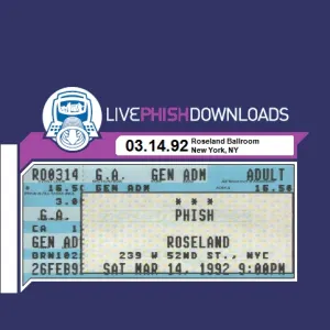 Pochette de 1992-03-14: Roseland Ballroom, New York, NY, USA de Phish
