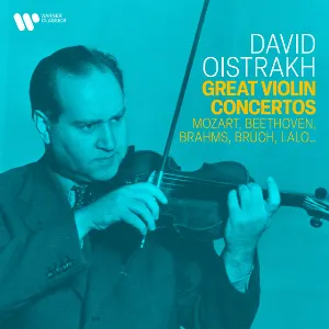 Pochette de Great Violin Concertos by Mozart, Beethoven, Bruch, Lalo, Brahms… de Sergei Prokofiev - Ludwig van Beethoven - David Oistrakh - Jean Sibelius - Édouard Lalo - Wolfgang Amadeus Mozart - Johannes Brahms - Max Bruch