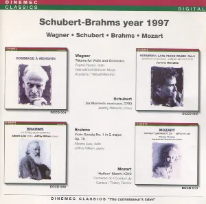 Pochette Schubert - Brahms Year 1997