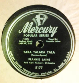 Pochette de Tara Talara Tala / Old Fashioned Love de Frankie Laine