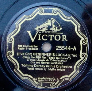Pochette de (I’ve Got) Beginner’s Luck / They All Laughed de Tommy Dorsey and His Orchestra