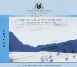 Pochette de Concerto For Flute And Harp / Clarinet Concerto de Royal Philharmonic Orchestra - Jonathan Carney - Wolfgang Amadeus Mozart