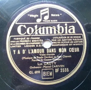 Pochette de Y a d’l’amour dans mon cœur / Une femme, un accordéon, un caboulot de Lys Gauty