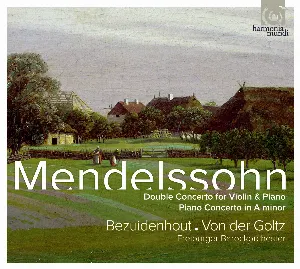 Pochette de Double Concerto for Violin & Piano / Piano Concerto in A minor de Freiburger Barockorchester - Kristian Bezuidenhout - Gottfried von der Goltz