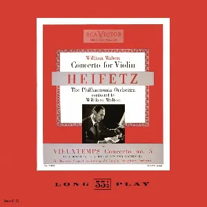 Pochette de Walton: Concerto for Violin / Vieuxtemps: Concerto no. 5 de London Symphony Orchestra - Sir Malcolm Sargent - Philharmonia Orchestra - Henri Vieuxtemps - William Walton - Jascha Heifetz
