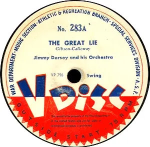 Pochette de The Great Lie / Flip Lid de Jimmy Dorsey and His Orchestra - Les Brown and His Orchestra