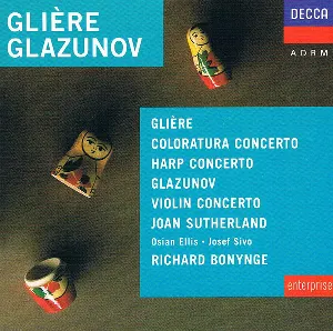 Pochette Glière: Coloratura Concerto / Harp Concerto / Glazunov: Violin Concerto