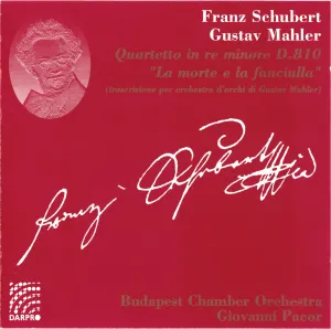 Pochette de Quartetto in re minore, D. 810 “La morte e la fanciulla” (trascrizione per orchestra d’archi di Gustav Mahler) de Gustav Mahler - Franz Schubert