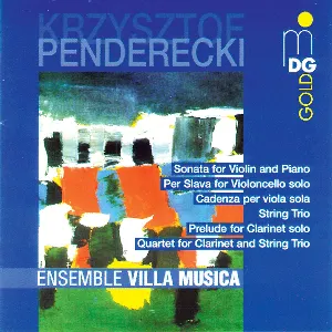 Pochette de Chamber Music de Ensemble Villa Musica - Krzysztof Penderecki