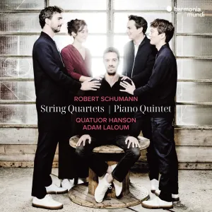 Pochette de String Quartets - Piano Quintet de Robert Schumann - Adam Laloum
