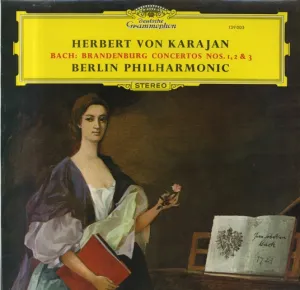 Pochette de Brandenburg Concertos Nos. 1, 2 & 3 de Johann Sebastian Bach - Herbert von Karajan
