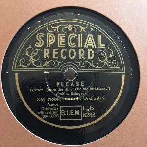 Pochette de Please / Here Lies Love de Ray Noble and His Orchestra
