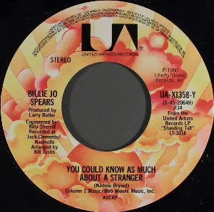 Pochette de You Could Know as Much About a Stranger / Natural Attraction de Billie Jo Spears