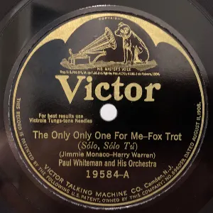 Pochette de The Only Only One for Me / Lucky Kentucky de Paul Whiteman and His Orchestra