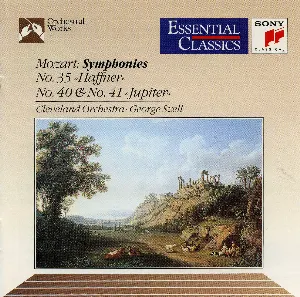 Pochette Symphonies no. 35 “Haffner”, no. 40, no. 41 “Jupiter”