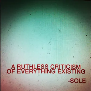 Pochette A Ruthless Criticism of Everything Existing