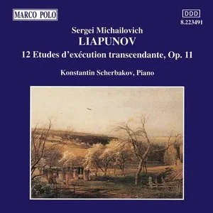 Pochette de 12 études d'exécution transcendante, op. 11 de Konstantin Scherbakov - Sergei Lyapunov