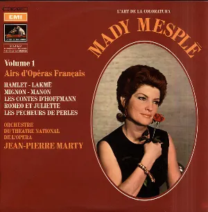 Pochette de Mady Mesplé Volume 1 Airs d'Opéras Français de Mady Mesplé