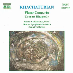 Pochette de Piano Concerto / Concert Rhapsody de Dmitry Yablonsky - Moscow Symphony Orchestra
