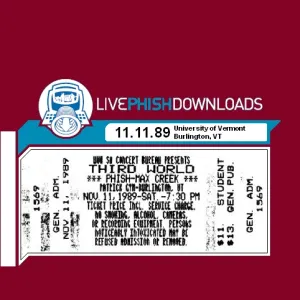 Pochette de 1989-11-11: University of Vermont, Burlington, VT, USA de Phish