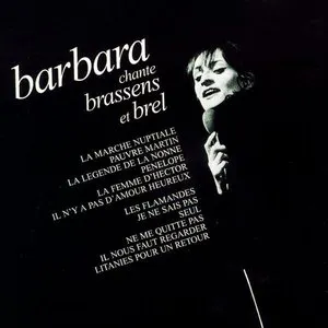 Pochette Barbara chante Brassens et Brel