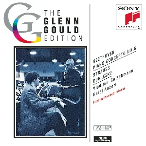 Pochette de Beethoven: Piano Concerto no. 5 / Strauss: Burleske de Vladimir Golschmann - Ludwig van Beethoven - Karel Ančerl - Richard Strauss - Glenn Gould