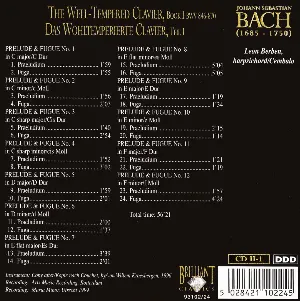 Pochette The Well-Tempered Clavier, Book I