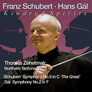 Pochette de Kindred Sprits: Schubert: Symphony no. 9 / Gál: Symphony no. 2 de Hans Gál - Thomas Zehetmair - Royal Northern Sinfonia - Franz Schubert