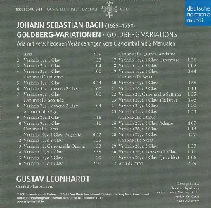 Pochette Gustav Leonhardt Plays Bach: Goldberg Variations / The Well-Tempered Clavier / The Art of the Fugue / Sonatas for Violin and Harpsichord / Organ Works