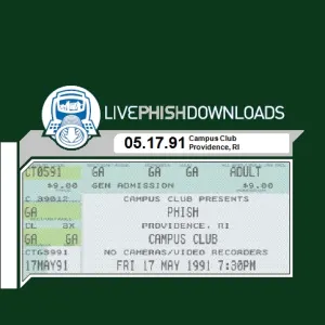Pochette de 1991-05-17: Campus Club, Providence, RI, USA de Phish