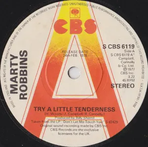 Pochette Try a Little Tenderness / To Get to You