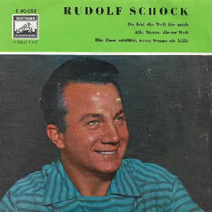 Pochette de Du bist die Werld für mir de Rudolf Schock
