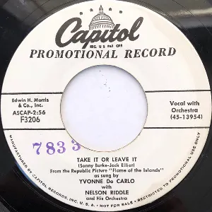 Pochette de Take It or Leave It / Three Little Stars de Nelson Riddle and His Orchestra