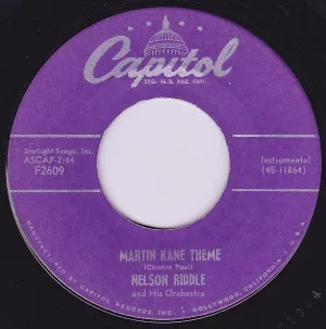 Pochette de Martin Kane Theme / Make Believe That You're in Love With Me de Nelson Riddle and His Orchestra