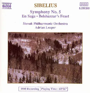 Pochette Symphony no. 5 / En Saga / Belshazzar's Feast