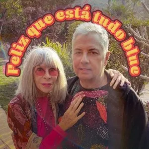 Pochette de Feliz que está tudo blue de Rita Lee