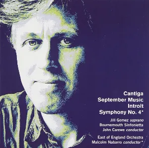 Pochette de Cantiga / September Music / Introit / Symphony no. 4 de David Matthews
