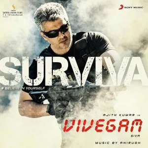 Pochette de Surviva (From "Vivegam") de Anirudh Ravichander