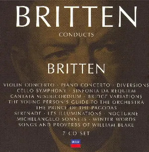 Pochette Britten Conducts Britten: Vol. IV