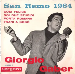 Pochette de San Remo 1964 de Giorgio Gaber