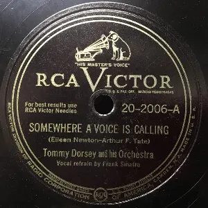 Pochette de Somewhere a Voice Is Calling / Hawaiian War Chant de Tommy Dorsey and His Orchestra