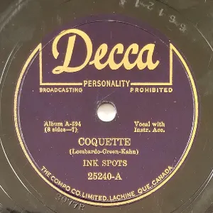 Pochette de Coquette / When the Swallows Come Back to Capistrano de The Ink Spots